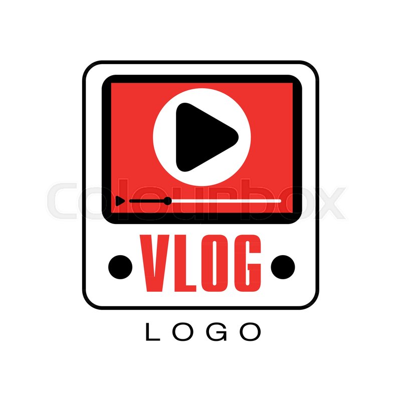 800x800 Logo For Information Video Channel Or Vlog. Creative Emblem With