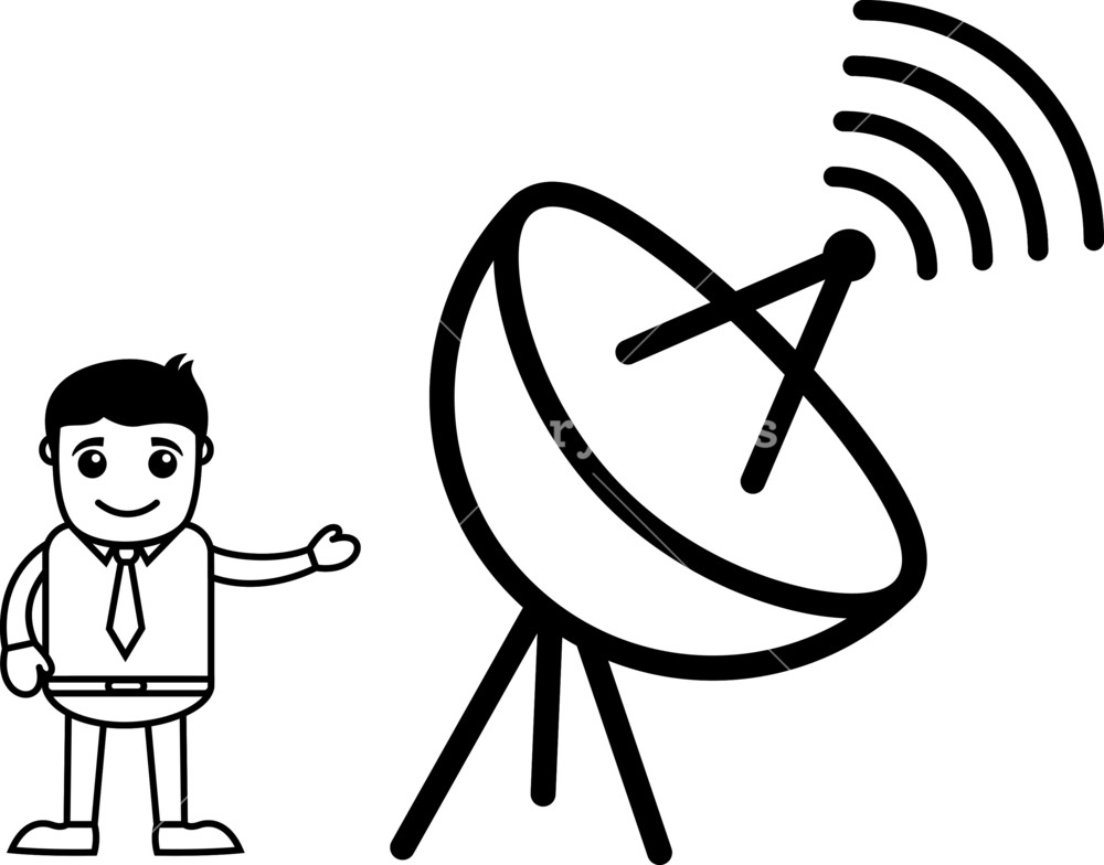 1000x784 Man And Internet Broadcast Antenna