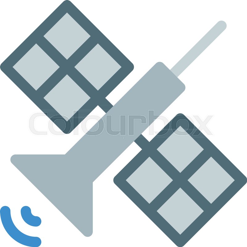 800x800 Space Satellite Broadcast Stock Vector Colourbox