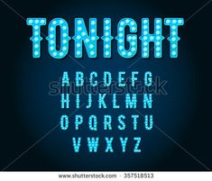 235x201 Casino Or Broadway Signs Style Light Bulb Alphabet In Vector