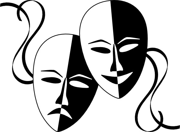 600x440 Theatre Clipart Mask Vector