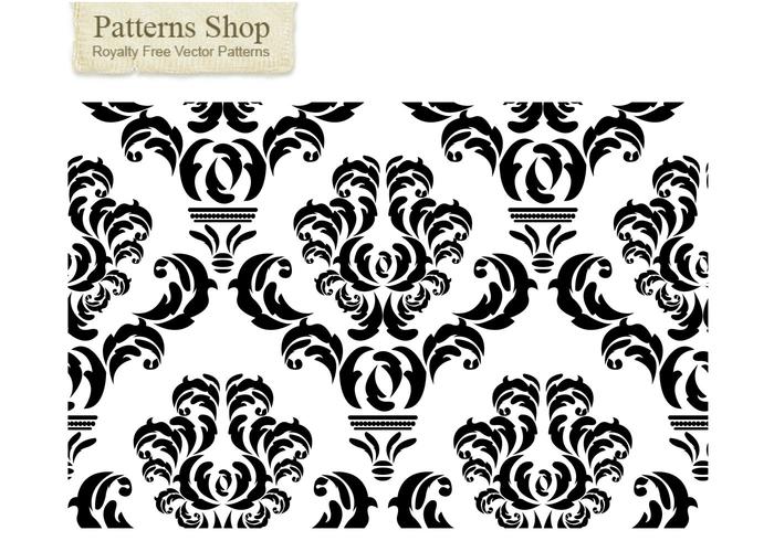 700x490 Free Damask Vector Pattern 2