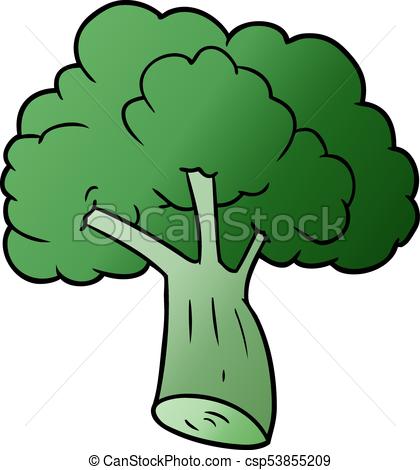 420x470 Cartoon Broccoli.