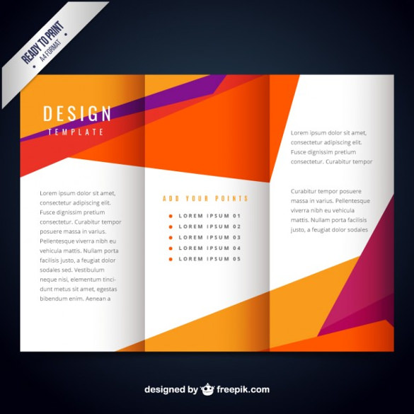585x585 Free Brochure Templates