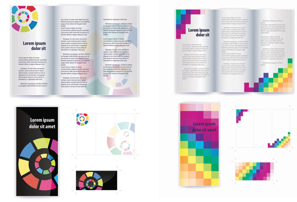 585x398 Free Brochure Vector Design Templates
