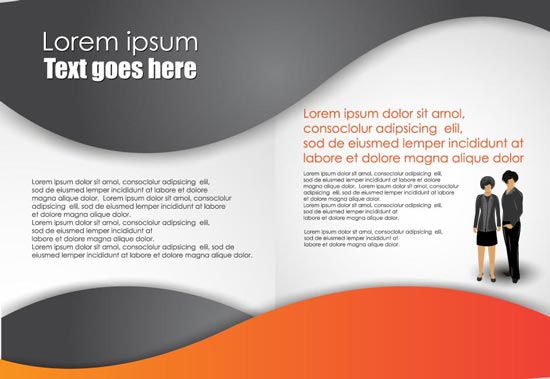 550x379 Business Brochure Vector Design