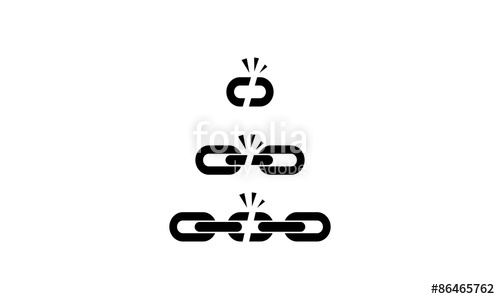 500x299 Broken Chain Connection Vector Stock Image And Royalty Free