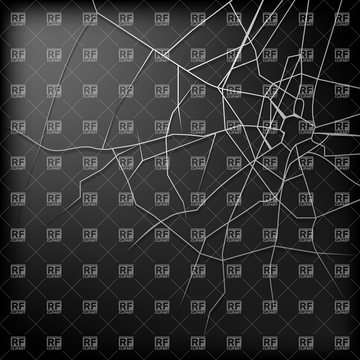 1200x1200 Broken And Cracked Glass Vector Image Vector Artwork Of