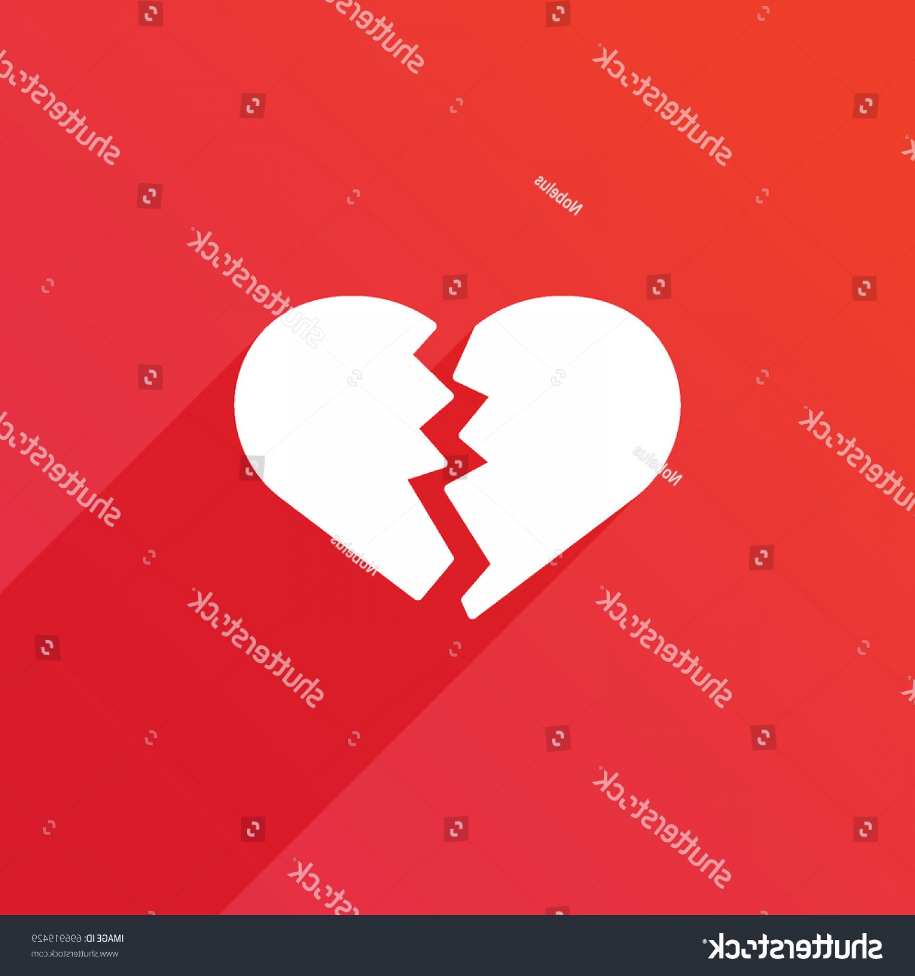1800x1920 Broken Heart Vector Icon Divorce Symbol Sohadacouri