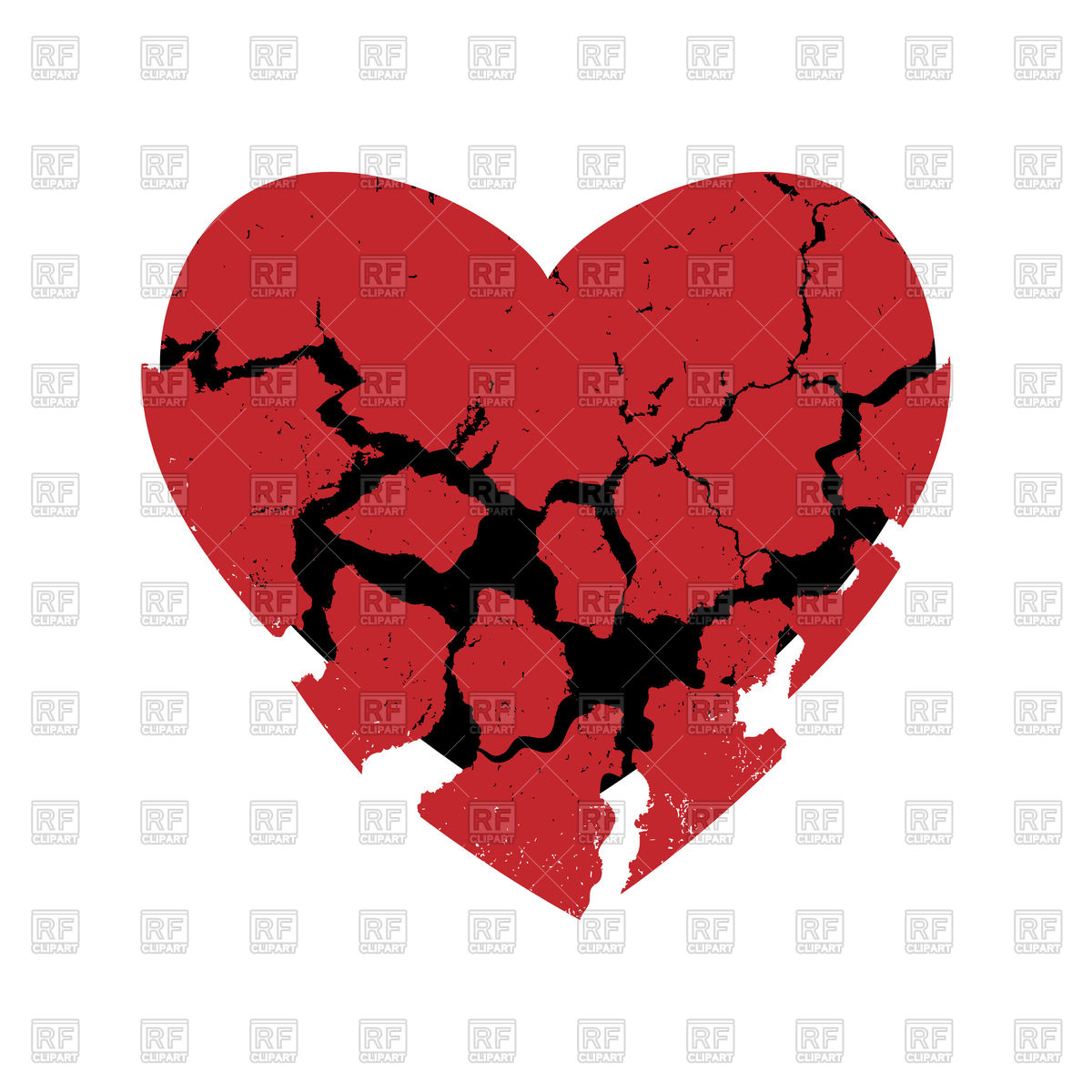 1200x1200 Broken Heart Vector Image Vector Artwork Of Objects Dyha1965