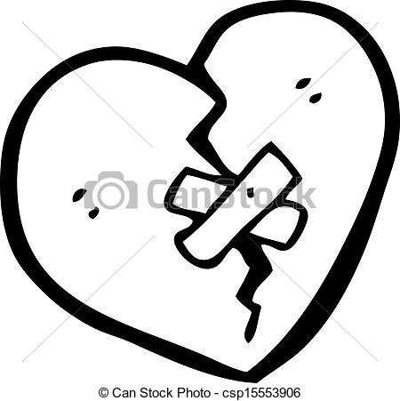 450x451 Cartoon Broken Heart.