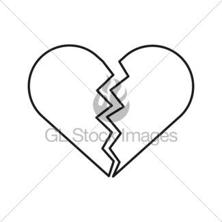 325x325 Love And Broken Heart, Vector Gl Stock Images