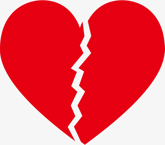 650x570 Broken Heart, Heart Clipart, Division, Gules Png And Vector For