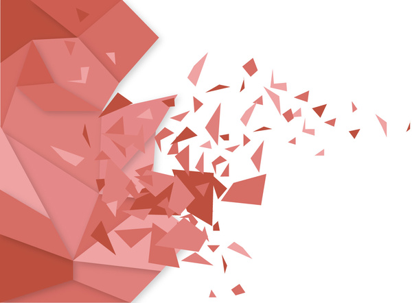 600x442 Broken Polygon Abstract Red Vector Background Design Free Vector