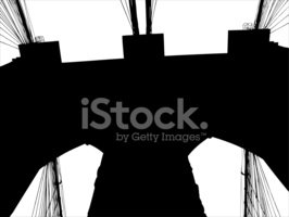 266x200 Brooklyn Bridge Vector Silhouette Stock Vectors