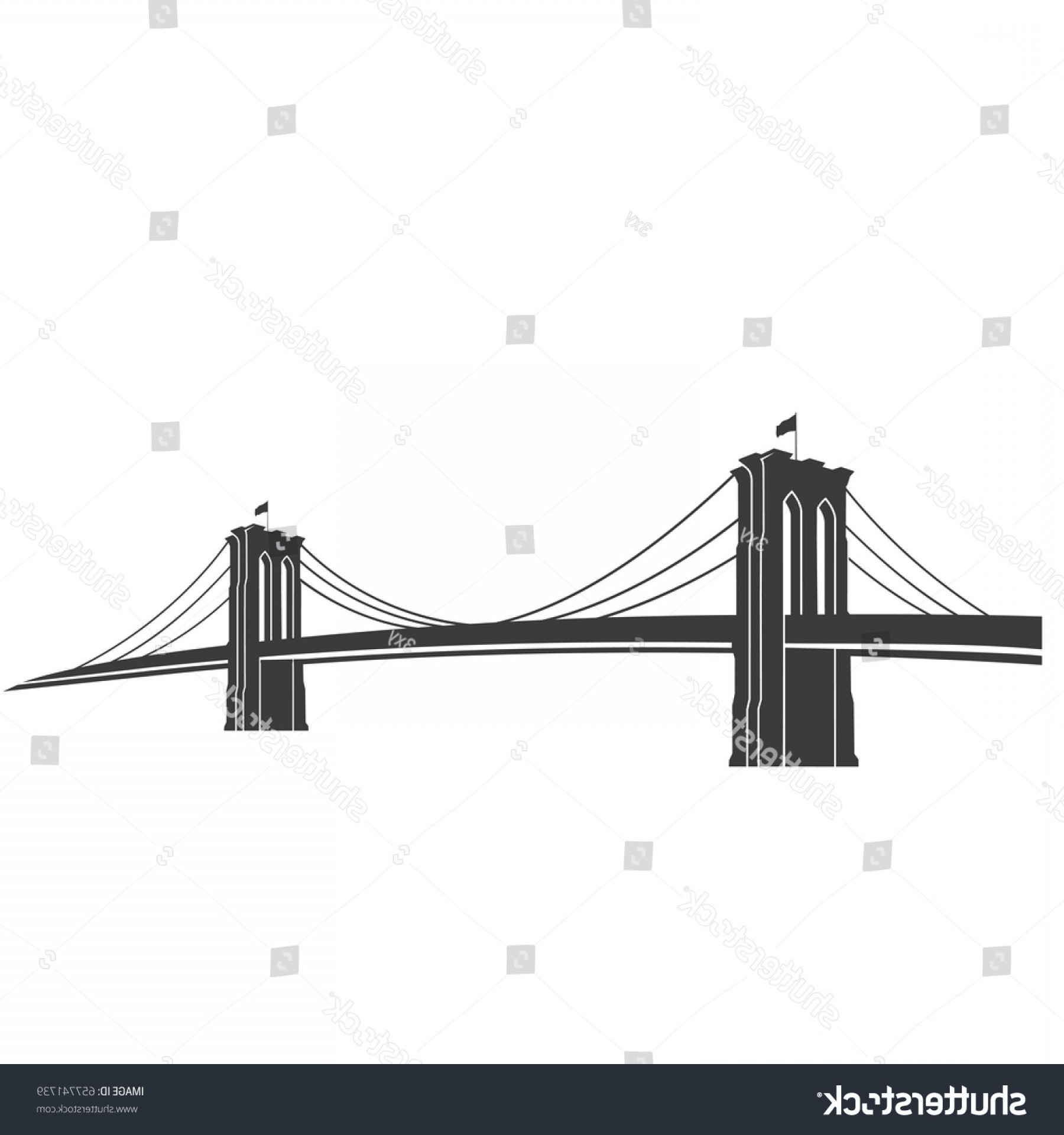 1800x1920 New York Symbol Brooklyn Bridge Vector Lazttweet