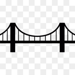 260x260 Black 8 Bit Brooklyn Bridge Vector Illustration Isolated On