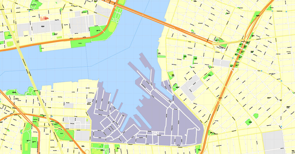 1000x524 New York Printable Map Pdf Brooklyn Pdf Map New York City Exact