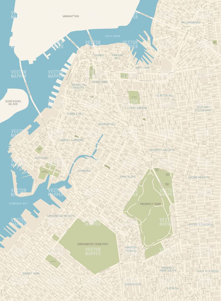 751x1024 Brooklyn Vector Map Megan And Stuff.... City