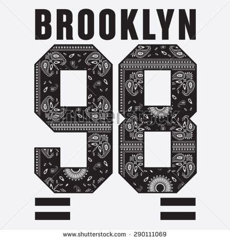 450x470 Brooklyn College Sport Bandana Typography, T Shirt Graphics