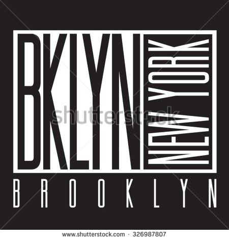 450x470 New York Brooklyn Typography, T Shirt Graphics, Vectors