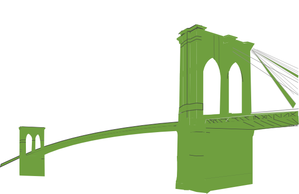 600x389 Brooklyn Bridge Green Clip Art At Vector Clip