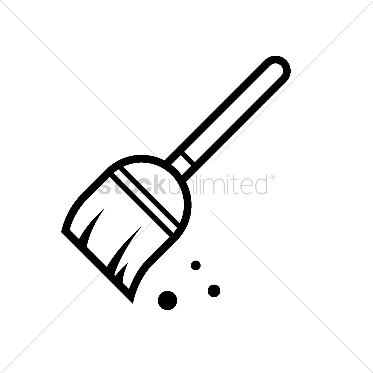 1300x1300 Broom Vector Image