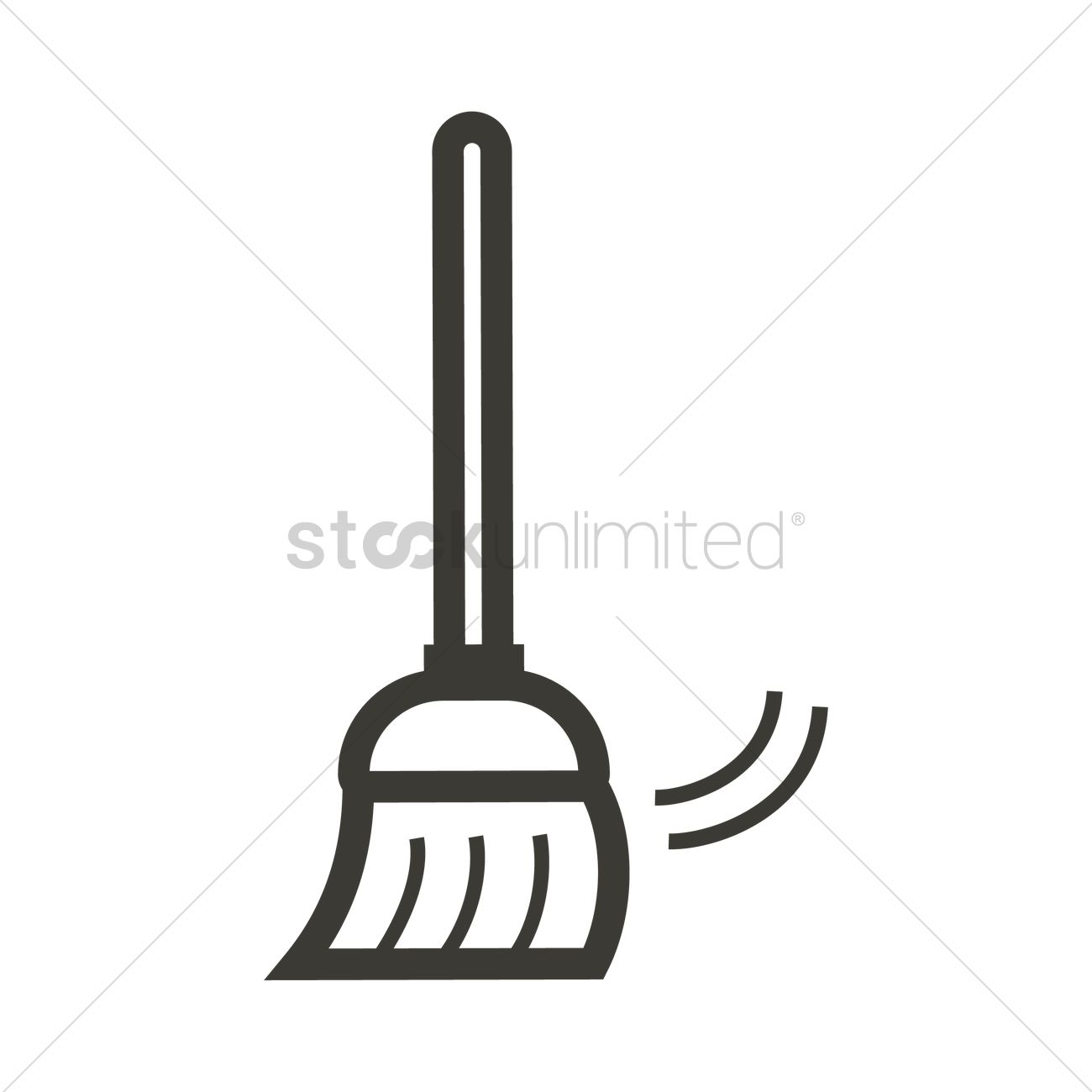 1300x1300 Broom Vector Image