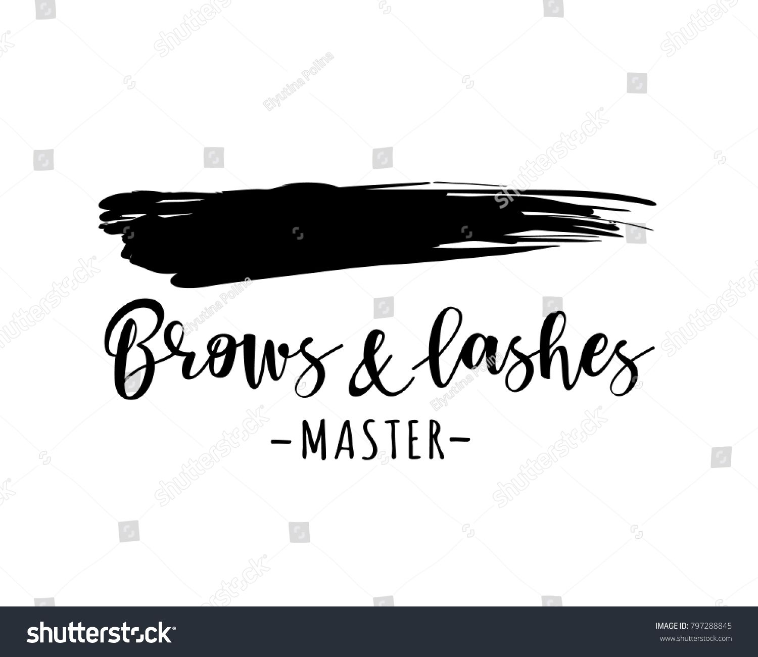1500x1300 Brows And Lashes Logo. Vector Illustration Of Lashes And Brow. For