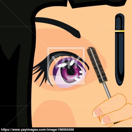 512x512 Girl Dyes Brow Vector