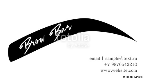 500x278 Bro Bar Business Card Template Or Logo Design Of The Master On The