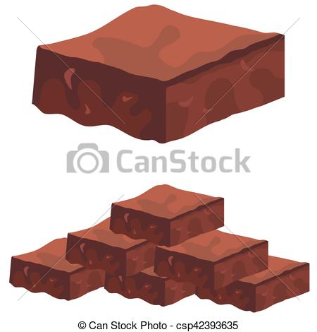 450x470 Brownie Clipart Vector