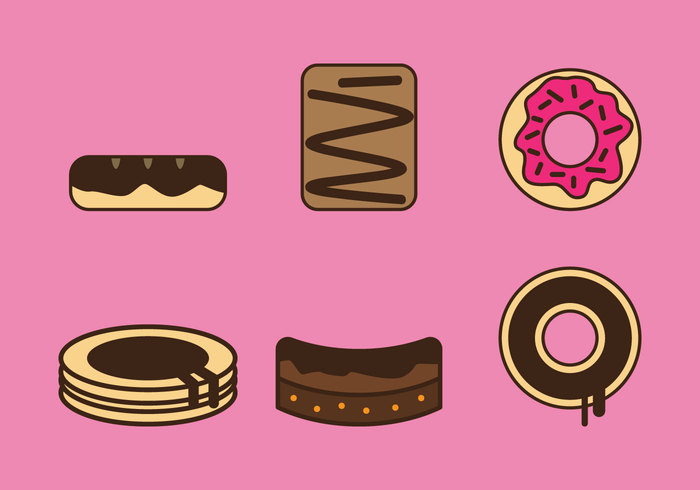 700x490 Free Brownie Vector Icons