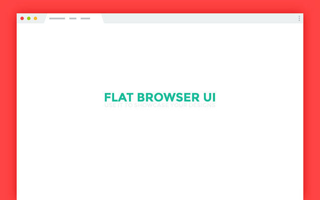 650x406 Flat Browser Ui Freebie