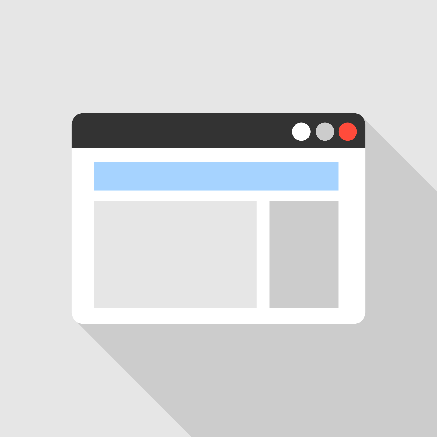 1500x1500 Internet Browser. Vector Flat Icon