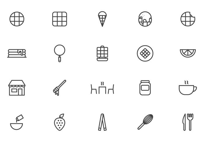 700x490 Waffles Brunch Vector Pack