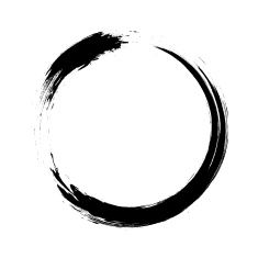 235x235 Enso Circular Brush Stroke (Japanese Zen Circle Calligraphy
