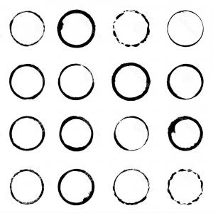 300x300 Grunge Circle Vector Black Brush Stroke Shopatcloth