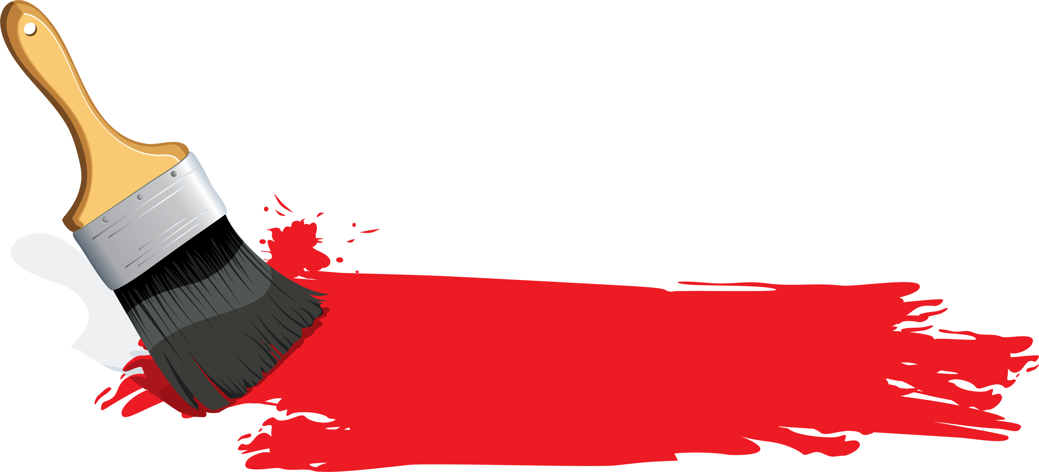 3504x1593 Painting Vector Elegant Download Paint Brush Transparent Hq Png