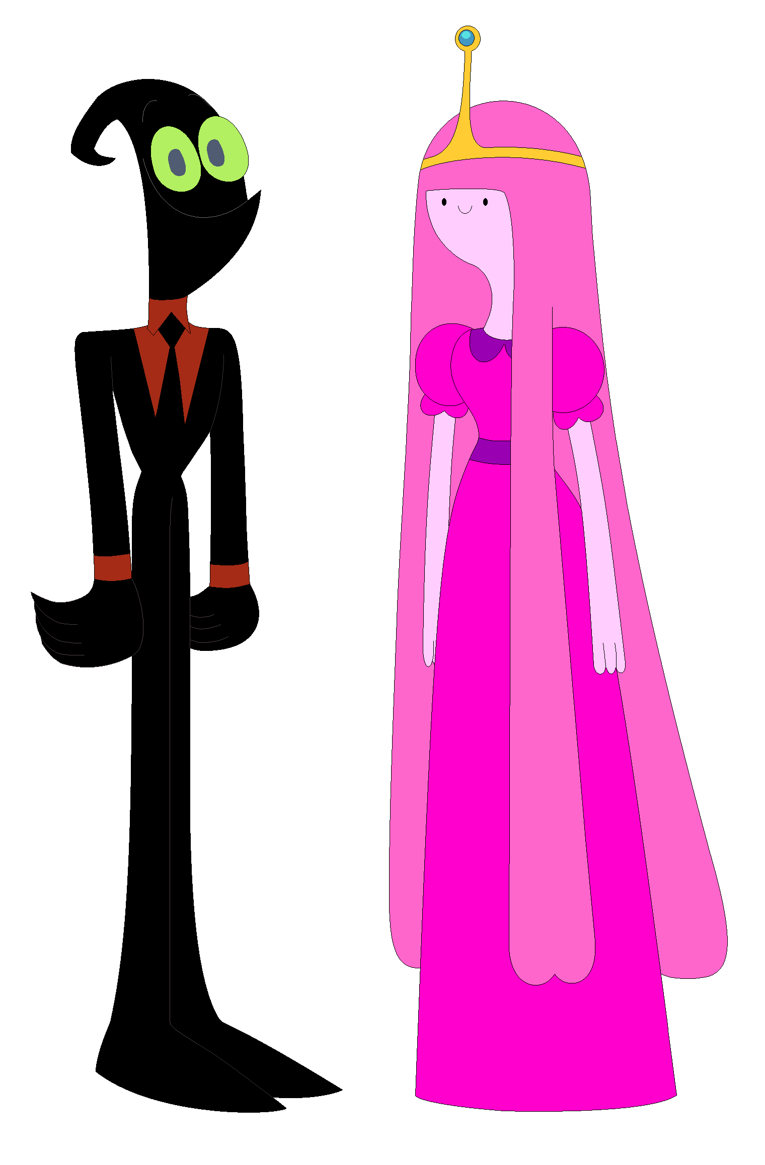 1520x2316 Nergal And Princess Bubblegum Vector Standing Cartoon Network Hd