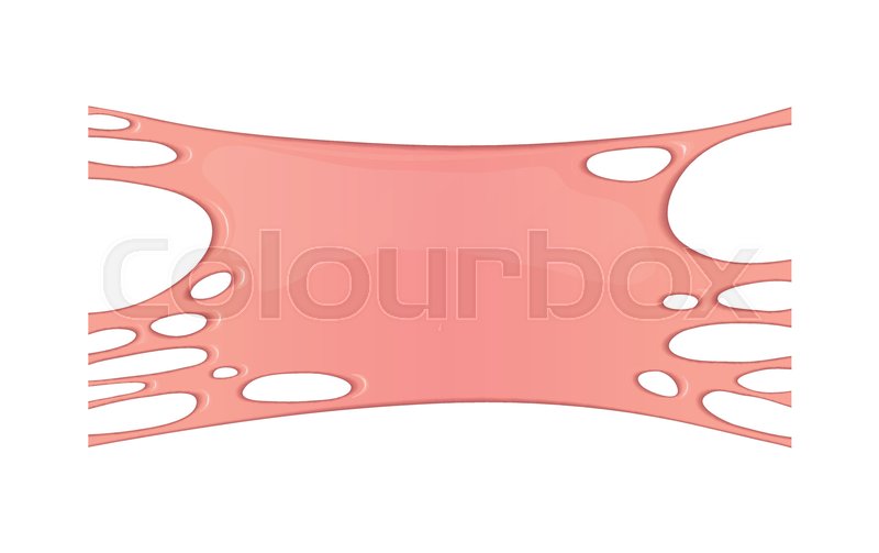 800x503 Pink Vector Background With Sticky Bubblegum. Burst Of Sweet