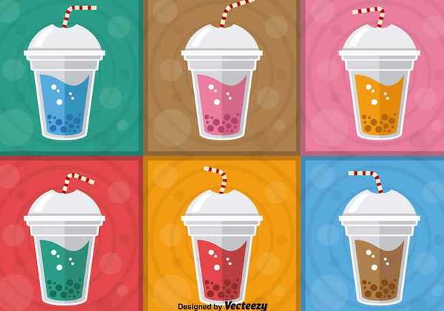 632x443 Colorful Bubble Tea Vectors Free Vector Download 347649 Cannypic