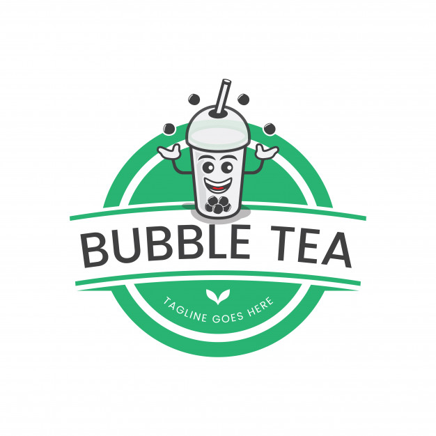 626x626 Bubble Tea Logo Vector Premium Download