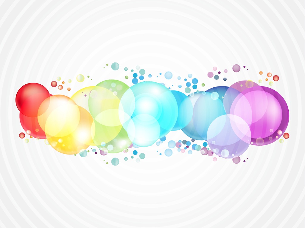 1024x767 Bubbles Clip Art Rainbow