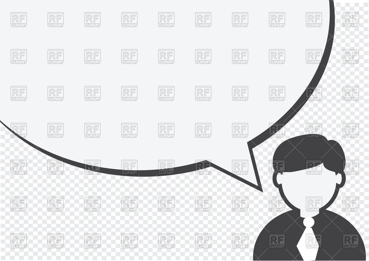 1200x849 Talking Man With Speech Bubble Vector Image Vector Artwork Of