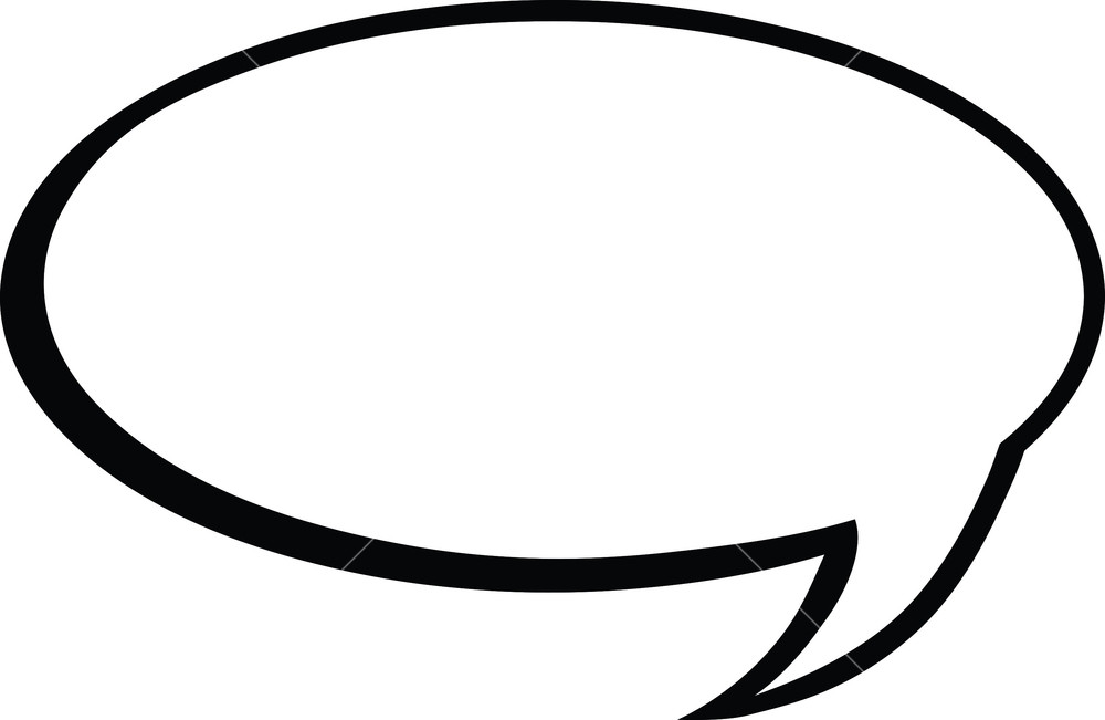 1000x651 Comic Bubble Vector Element Royalty Free Stock Image
