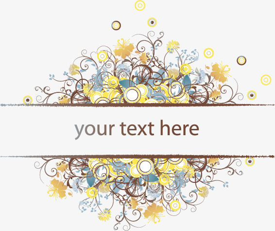 566x475 Texture Free Vector Flowers Border Buckle Material, Texture Vector