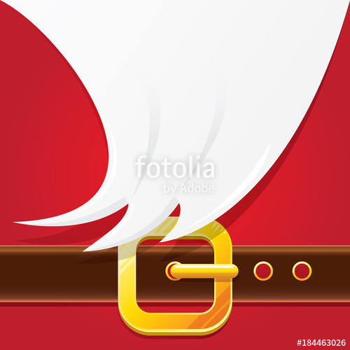 500x500 Vector Merry Christmas Classic Red Cartoon Background With Santa