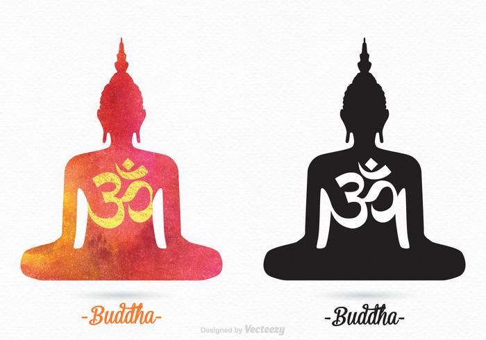 700x490 Vector Buddha Silhouettes