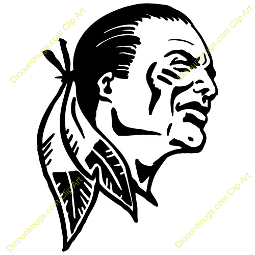 500x500 Chief Clipart Buffalo Head